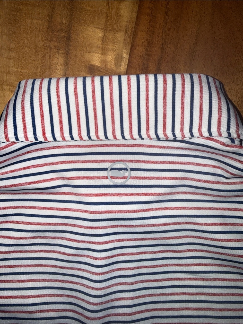 Vineyard Vines Red & Navy Striped Kids Polo - Picture 6 of 6